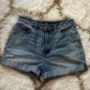 BDG MOM HIGH RISE Women's Blue Denim Jean Shorts
